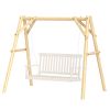 660 lbs Porch Swing Frame, A-Frame Hanging Chair Stand Only for DIY Painting, Swing Chair Stand for Backyard, Patio