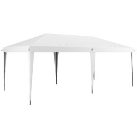 Outdoor Gazebo Pop Up Canopy 10x20 Party Tent White Carry Bag
