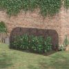 8' x 4' Crop Cage, Plant Protection Tent with Two Zippered Doors, Storage Bag and 4 Ground Stakes, for Garden, Yard, Lawn, Black