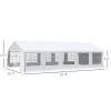 20x32ft Outdoor Party Tent Gazebo Canopy White Wedding Event with Removable Sidewalls