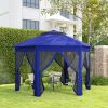 13' x 13' Pop Up Tent Canopy Tent with 6 Zippered Mesh Netting for Patio Backyard Garden Wedding Party
