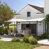 10' x 20' Outdoor Pergola Canopy, Metal Patio Canopy with Drainage Holes for Backyard, Garden, Cream White